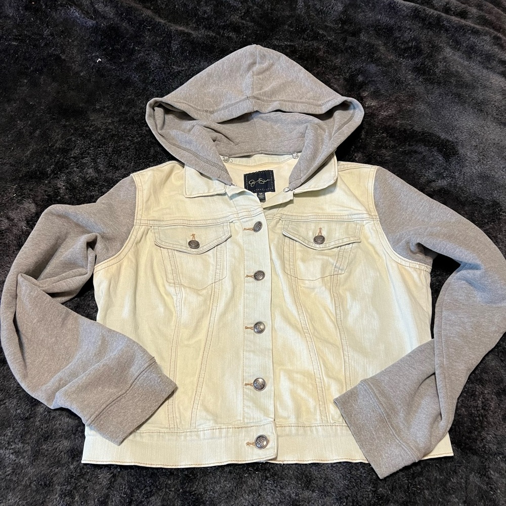 Jessica Simpson Crop Jean Jacket